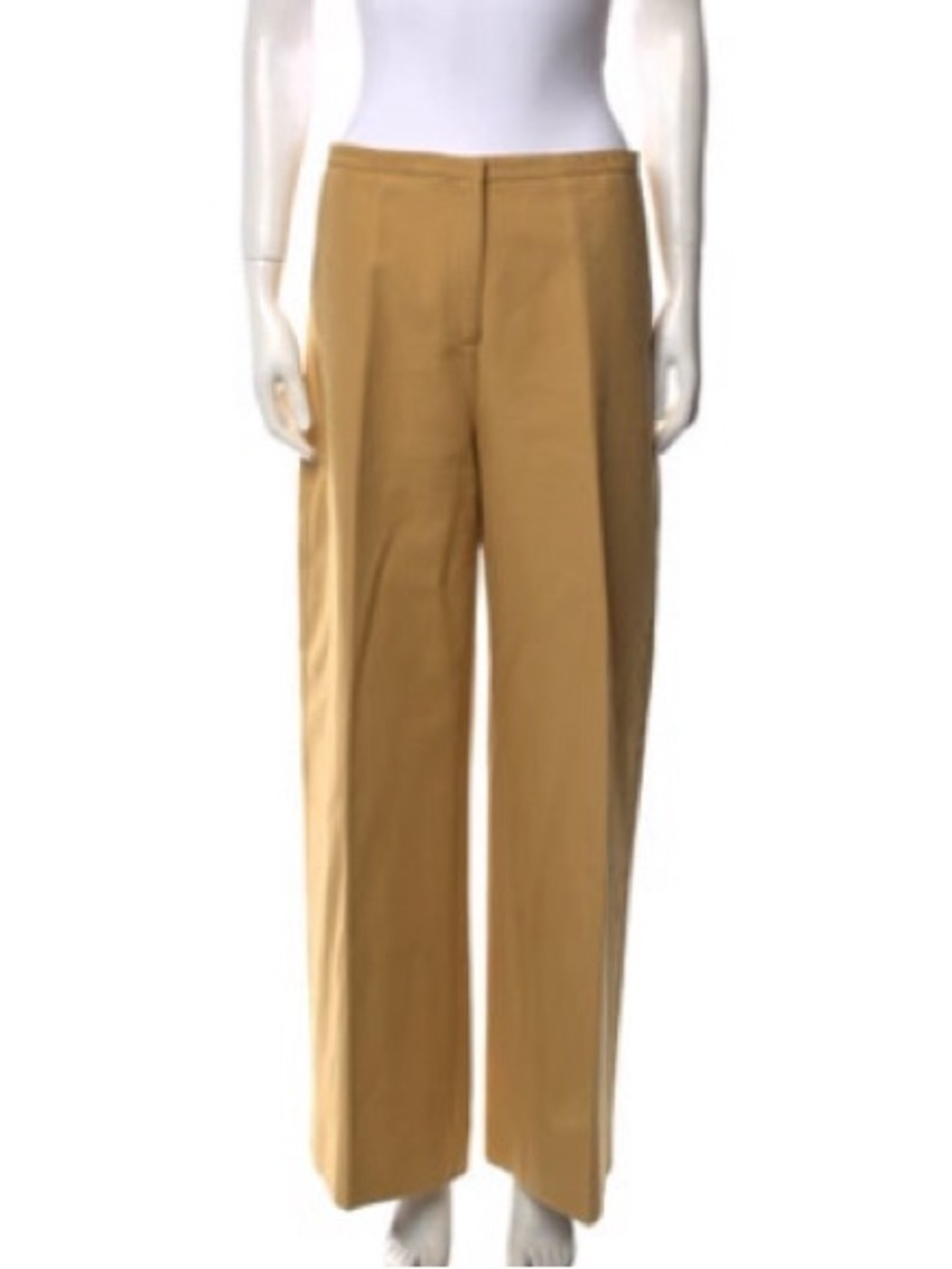 KHAITE Luxury Khaki Wide Leg Trouser.Size Large (10).The Drape on this pant is 🔥